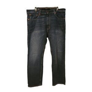 Levi Strauss 505 Jeans Dark Stonewash -- 40 x 30 Regular Fit Denim LEVI'S Men's